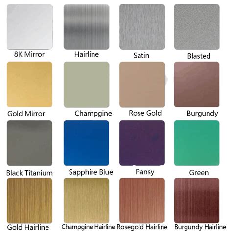 stainless steel paint colors